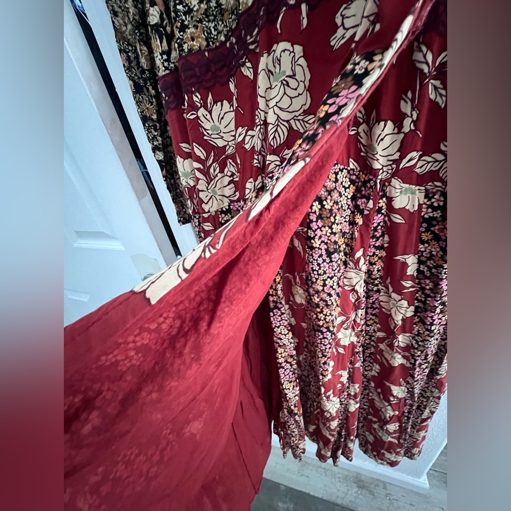 FREE PEOPLE TILDA WRAP DRESS NWOT LARGE - Picture 9 of 11